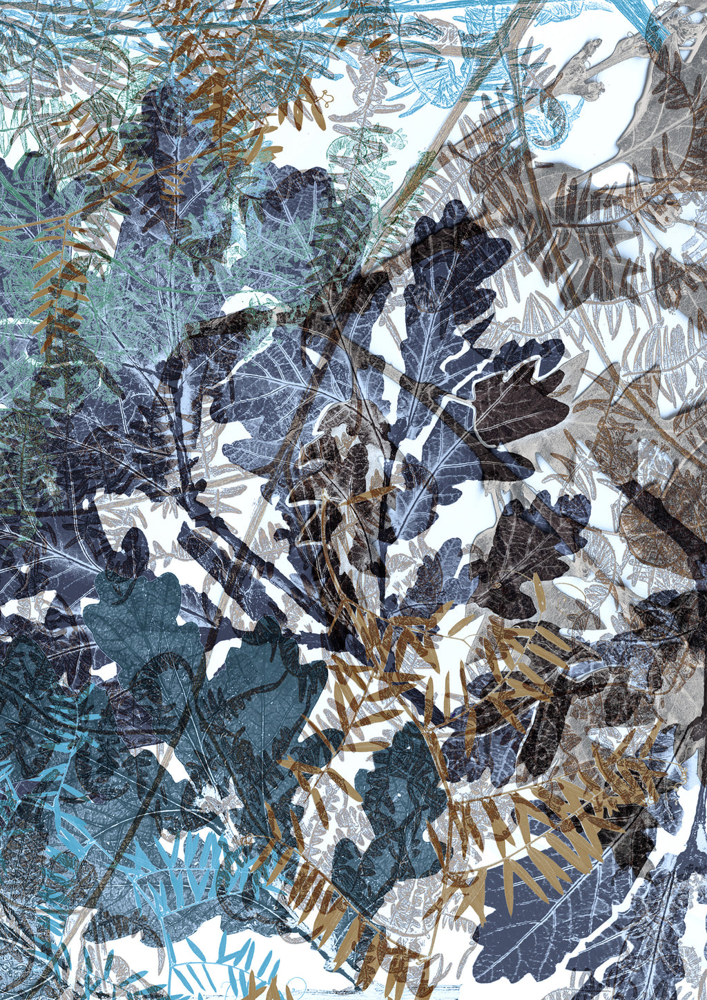 The Mighty Oak - Deep Blue - A4 Sample