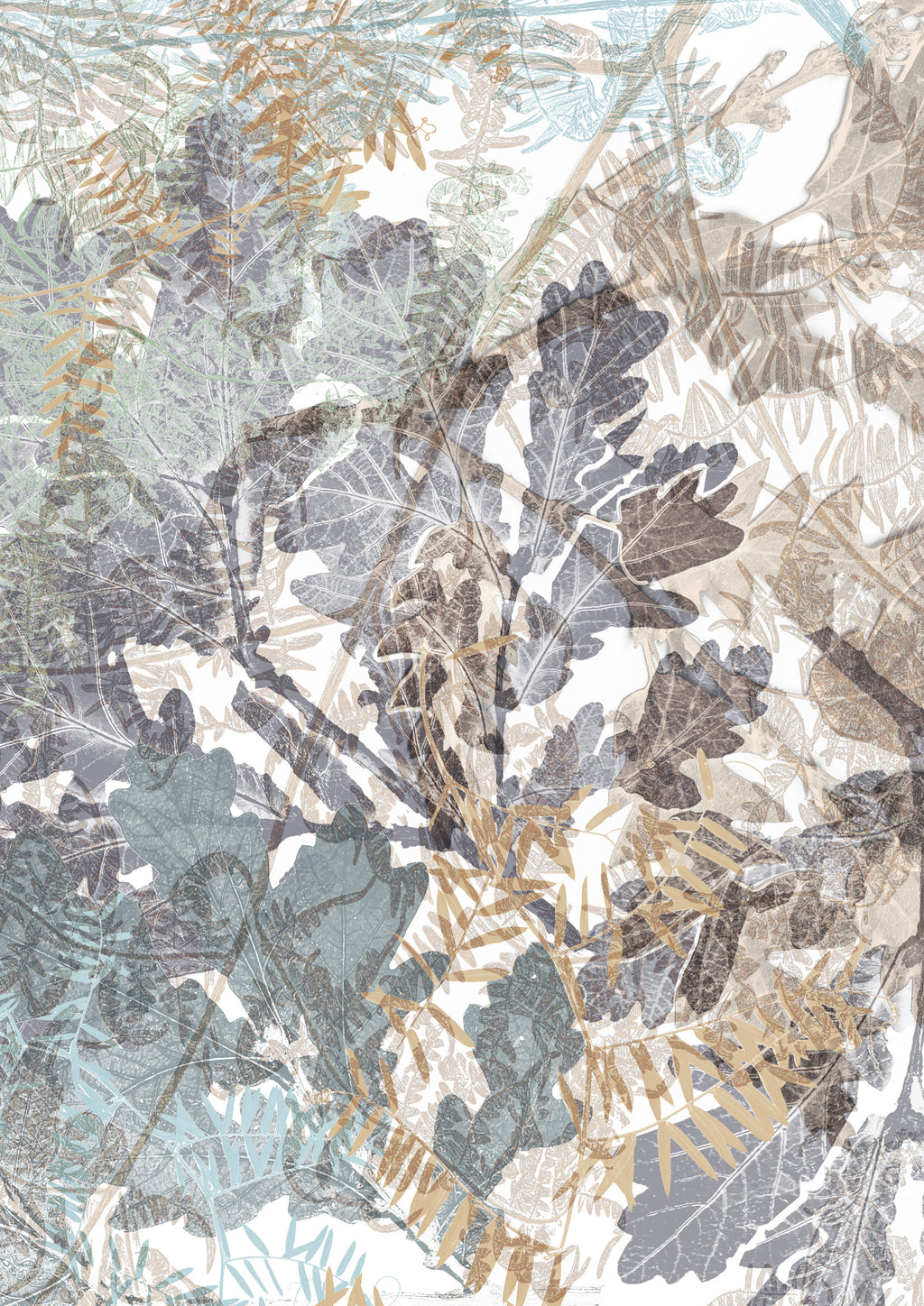 The Mighty Oak - Taupe & French Grey - A4 Sample
